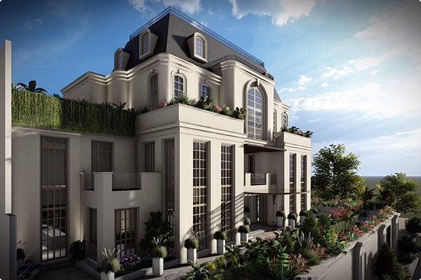 Classical luxury architecture and innovative building design